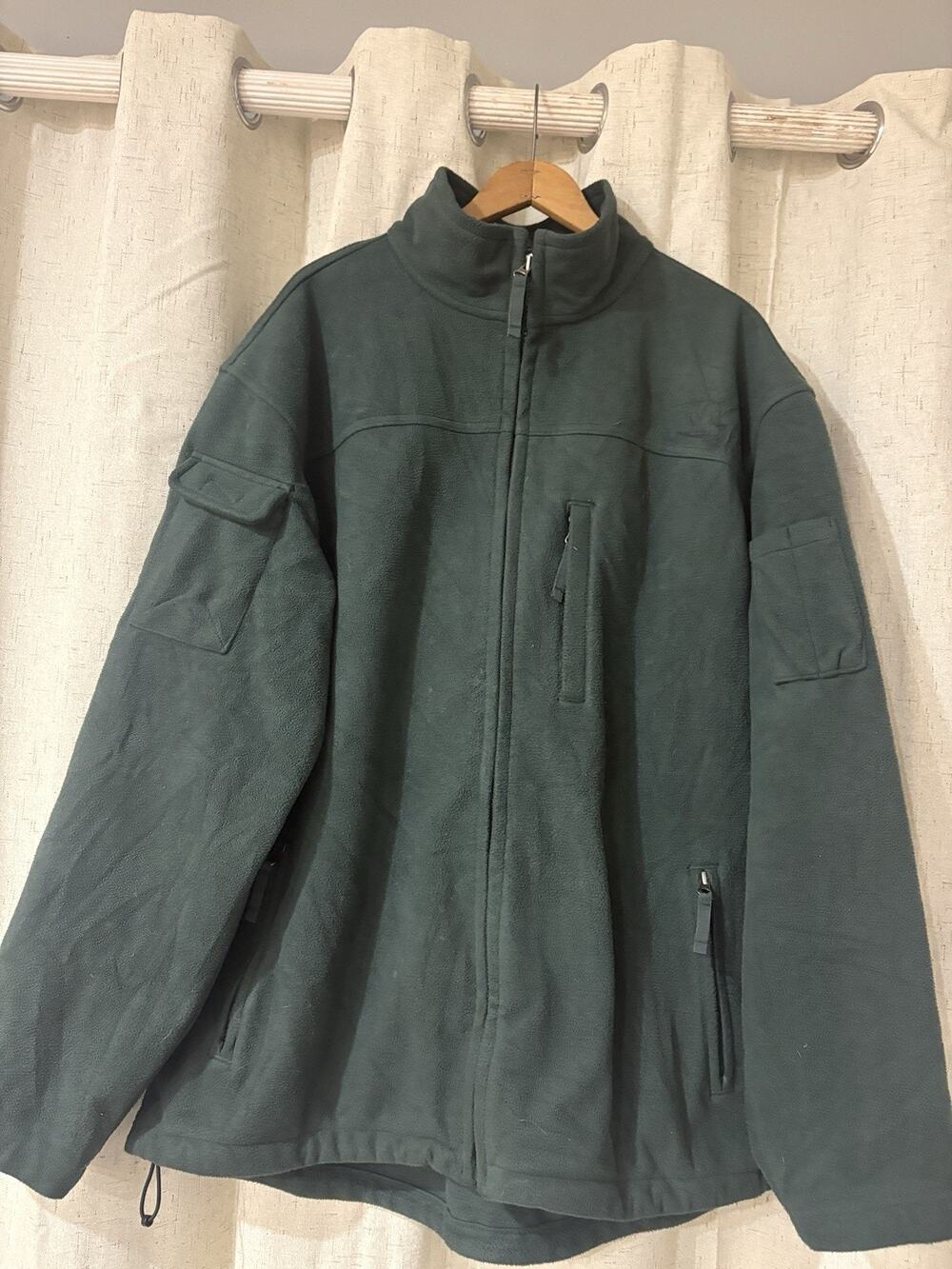 Duluth Trading Co. Jacket Men's Large Tall Shoreman Fleece Full Zip Windproof